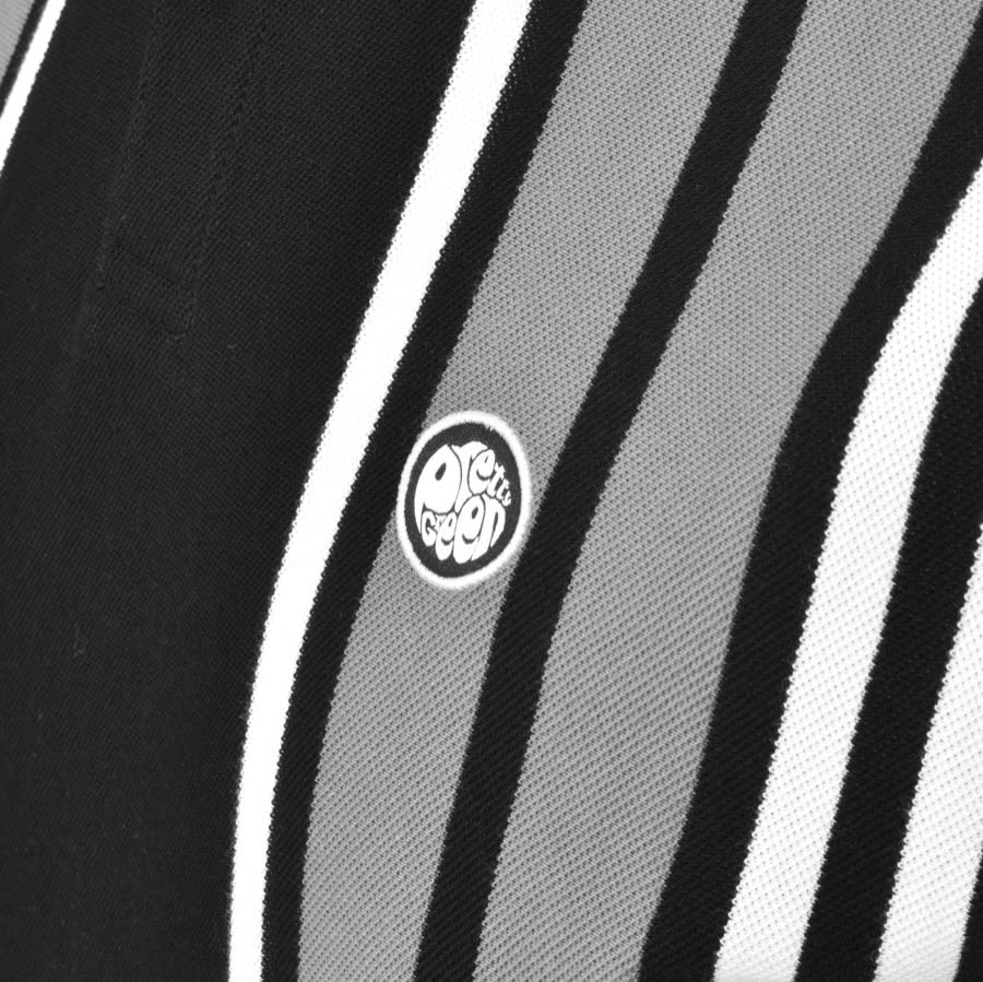 Alternative Image for ProductPretty Green Walsh Stripe Polo T Shirt Black3